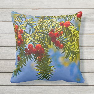 Holiday Conifer Outdoor Cushion