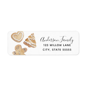Holiday Cookie Return Address Label