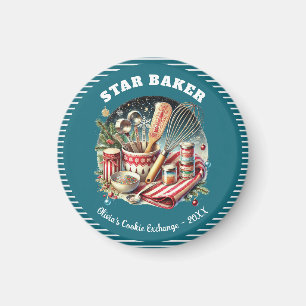 Holiday Cookie Star Baker Prize Award Magnet