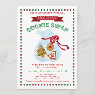 Holiday Cookie Swap Invitation