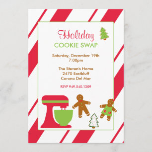 Holiday Cookie Swap Party Invitation
