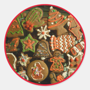 Holiday Cookies Classic Round Sticker