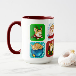 Holiday Corgis Mug