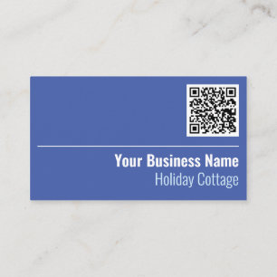 Holiday Cottage QR Code Business Card