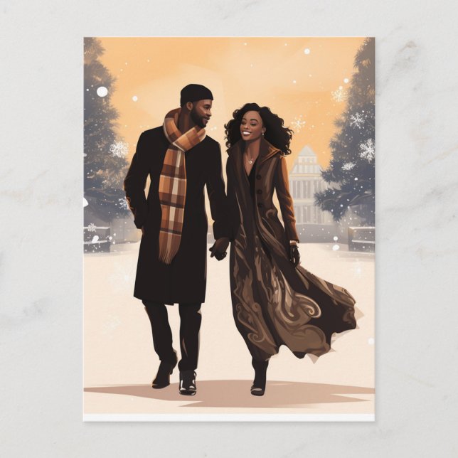 HOLIDAY COUPLE #1 Post Card (Front)