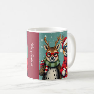 Holiday Creatures in Christmas Disguise Coffee Mug