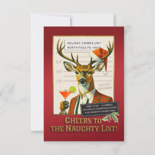 Holiday Crimes Unit – Reindeer Repeat Offender Invitation