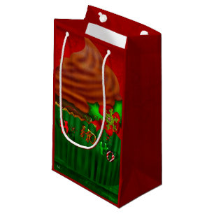 Holiday Cupcake Whimsey SMALL ONLY Small Gift Bag
