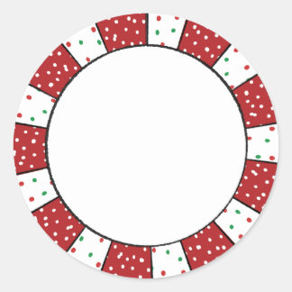 Holiday Cute Italian Cookies Blank Classic Round Sticker