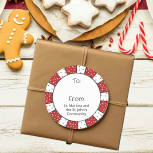 Holiday Cute Italian Cookies Gift Tag Sticker
