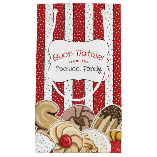 Holiday Cute Italian Cookies Small Gift Bag