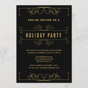 HOLIDAY DECO   HOLIDAY PARTY INVITATION
