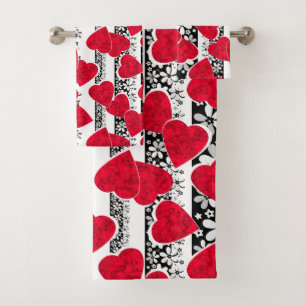 Holiday decor bath towel set