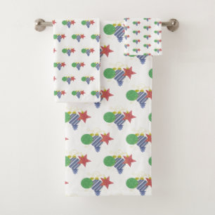 Holiday Decor Trio Bath Towel Set