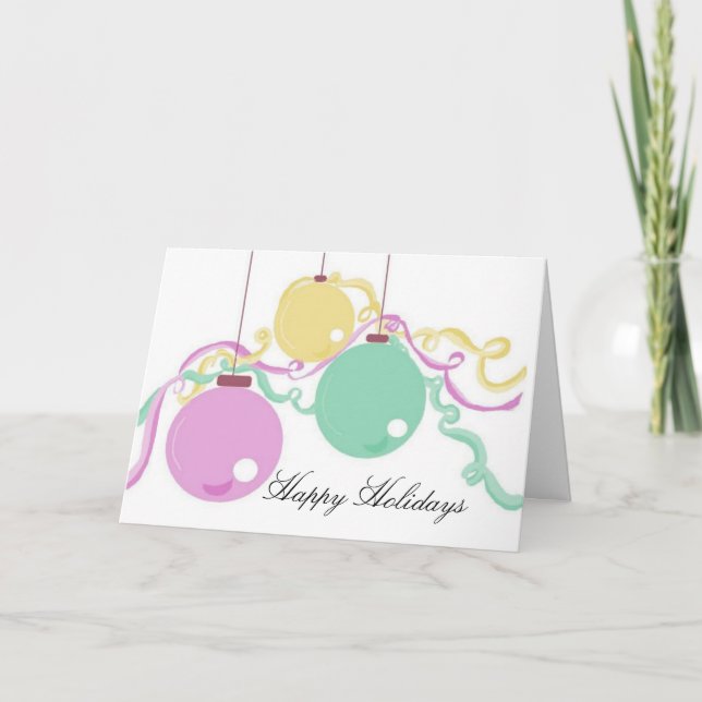 Holiday Decorations Card (Front)