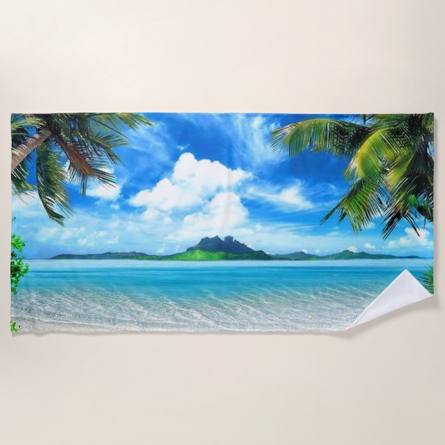 Holiday destination beach towel (Front)