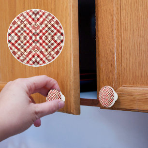 Holiday Diamond Pattern Ceramic Knob