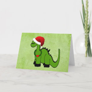 Holiday Dinosaur Card