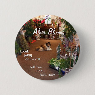 Holiday Dog 6 Cm Round Badge