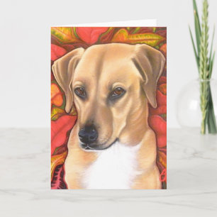 Holiday doggie card. card