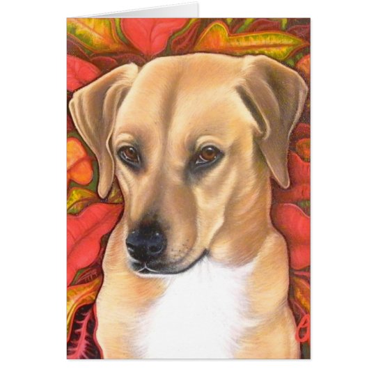 Holiday doggie card. card