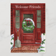 Holiday Door Party Invitation