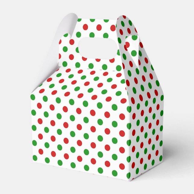 Holiday Dots Favour Box (Front Side)