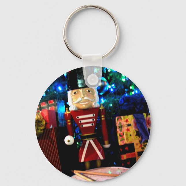 Holiday Drummer Key Ring (Front)