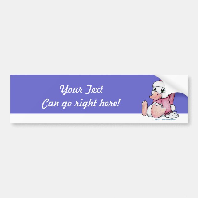 Holiday Ducky Bumper Sticker (Front)