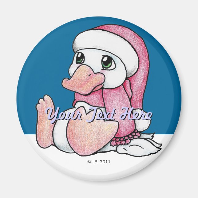 Holiday Ducky Magnet (Front)
