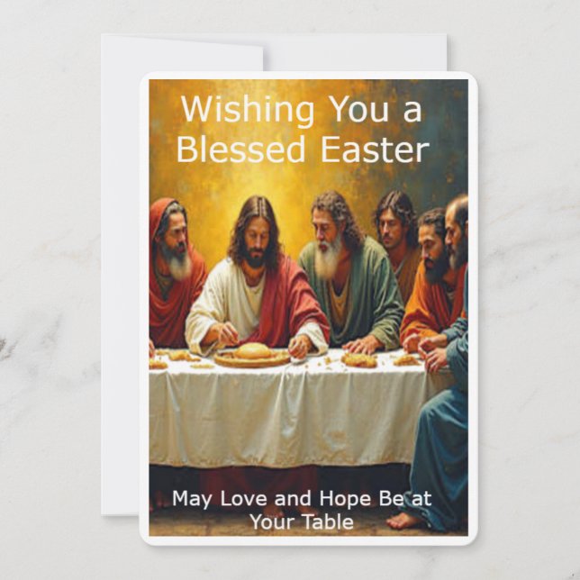 Holiday - Easter (Last Supper) Card (Front)