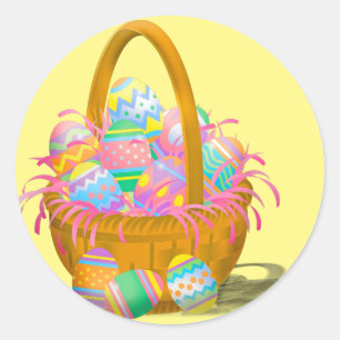 Holiday Easter Tradition Classic Round Sticker