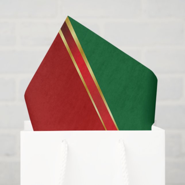 Holiday Elegance Red Bow Tissue Paper (Gift Bag)