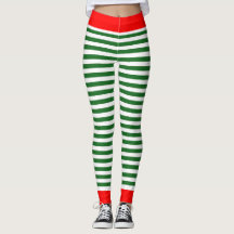 Holiday Elf Leggings - Christmas Elf Costume Pants