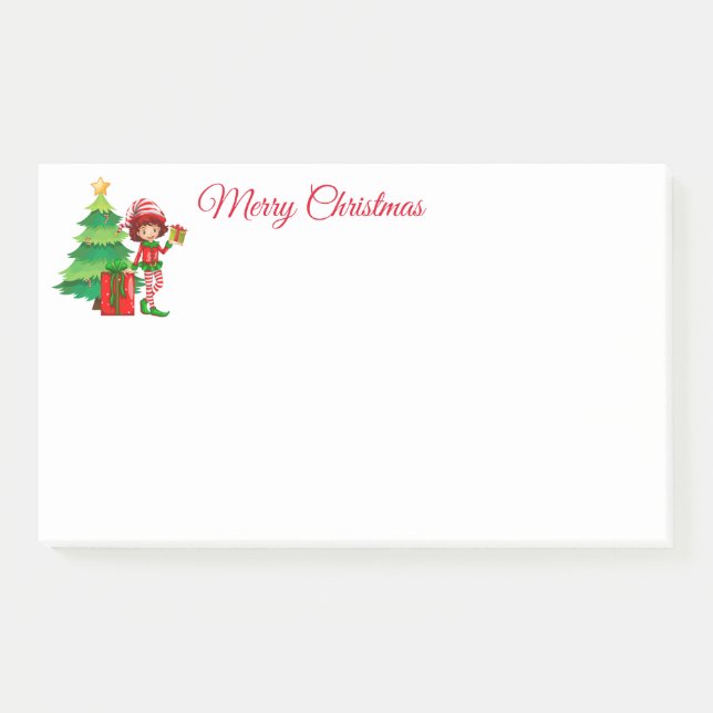 Holiday Elf Post-it-Notes Notes (Front)