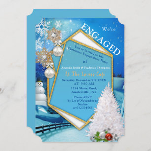 Holiday Engagement Party Invitation