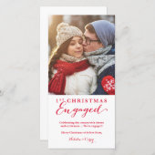 Holiday Engagement Photo Card (Front/Back)