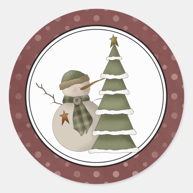 Holiday Envelope Seals Stickers (Front)