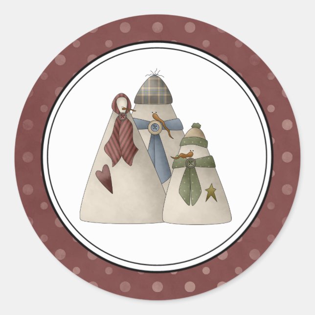 Holiday Envelope Seals Stickers (Front)