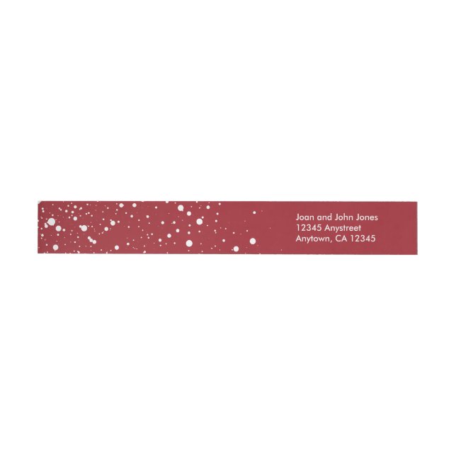 Holiday Envelope Wrap Sticker, Merry and Bright Wraparound Address Label (Individual)