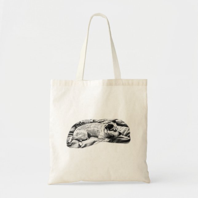 Holiday Errands with Watchful Terrier Tote Bag (Front)