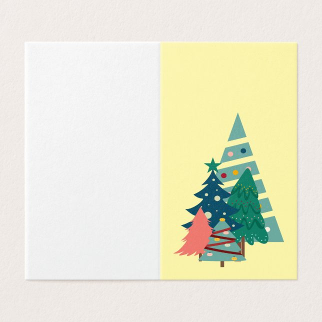 Holiday Evergreens Design (Outside Unfolded)