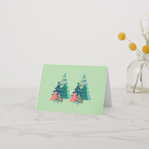Holiday Evergreens Design Thank You Card