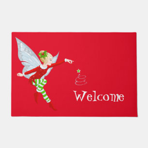 Holiday Fairy Doormat