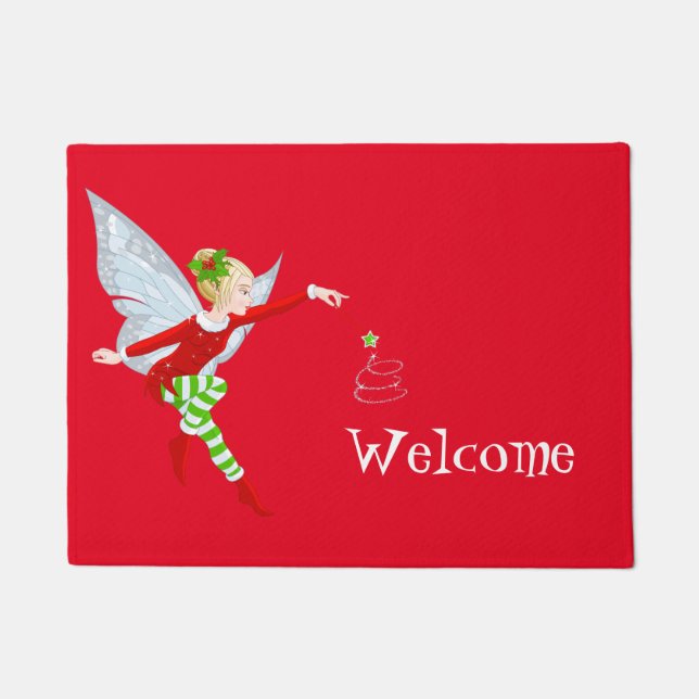 Holiday Fairy Doormat (Front)