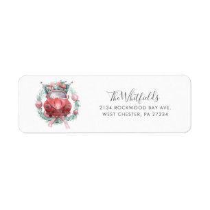 Holiday Family Christmas Return Address Label