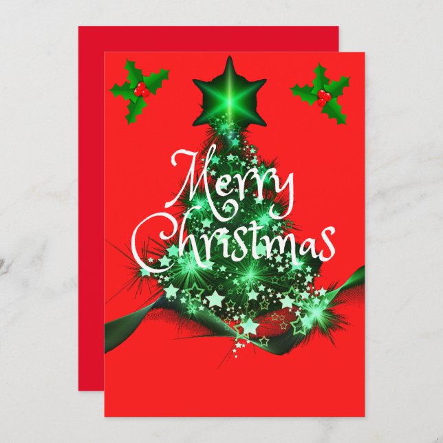 Holiday Family Christmas Tree  (Front/Back)