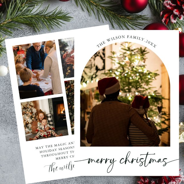 Holiday family Merry Christmas Greeting card (Creator Uploaded)