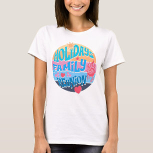 Holiday Family Reunion Summer BBQ Retro Sunset Des T-Shirt