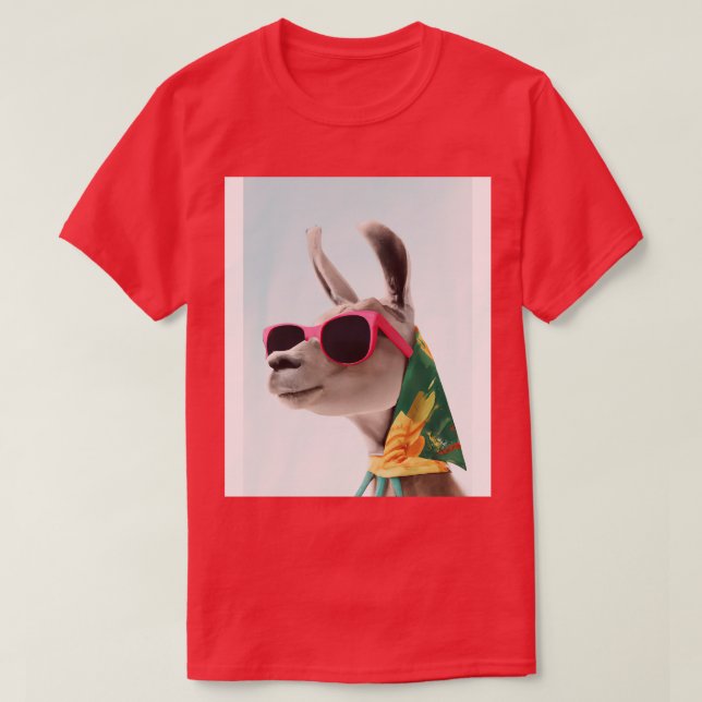 Holiday Fashion Lama T-Shirt (Design Front)